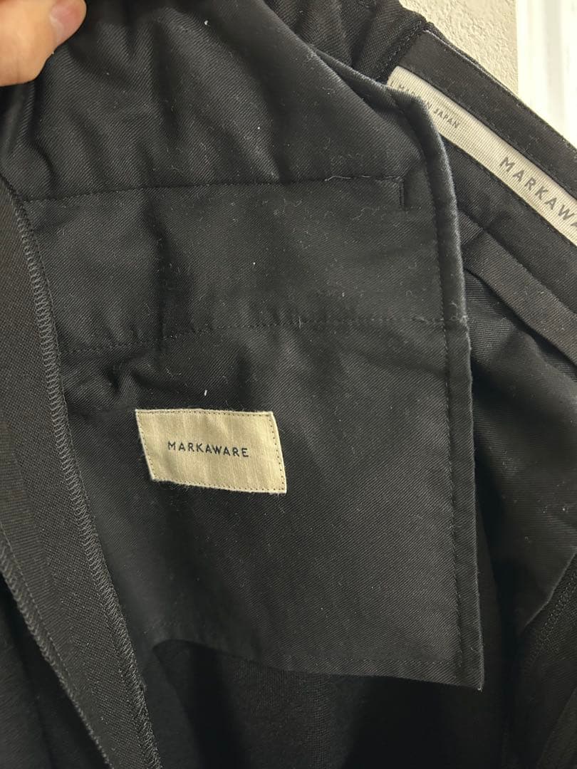 【25aw】ポロワースタキシードクロス　ダブルプリーテッドワイドトラウザーズ