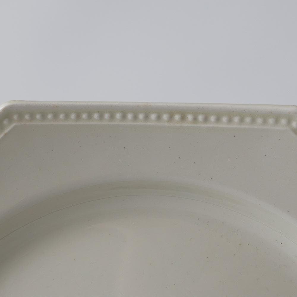 T　希少・フランスアンティーク 八角形×パール装飾のオクトゴナルプレート