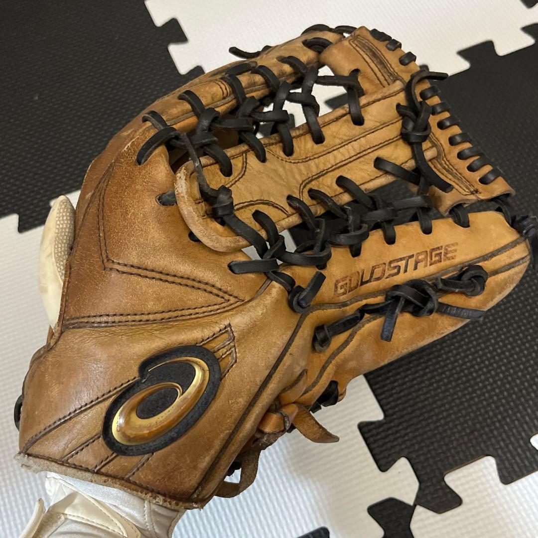 ASICS GOLDSTAGE 硬式グローブ ブラウン