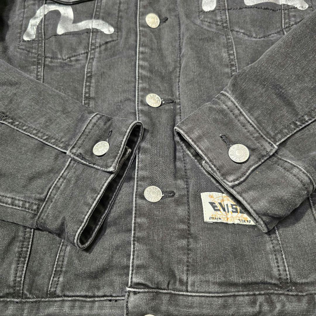 EVISU エヴィス デニムジャケット カモメ ブラック Gジャン　M