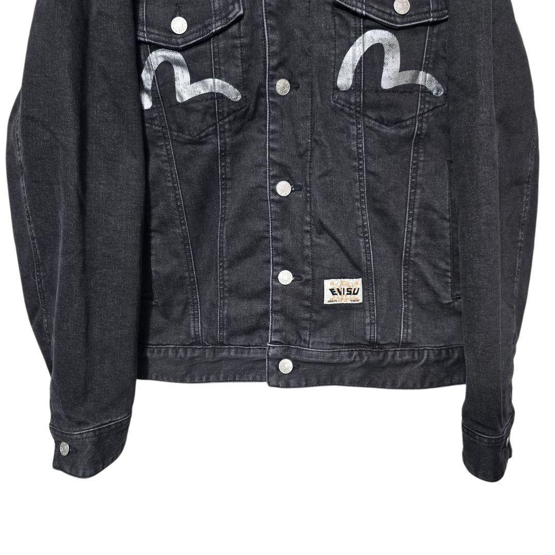 EVISU エヴィス デニムジャケット カモメ ブラック Gジャン　M