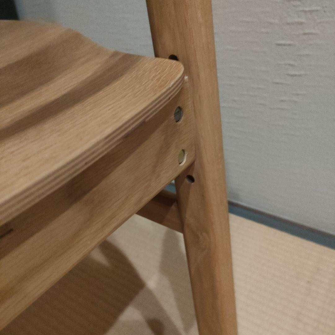 アクタス★学習椅子 サークルシリーズ チェア オーク無垢　高さ調整椅子