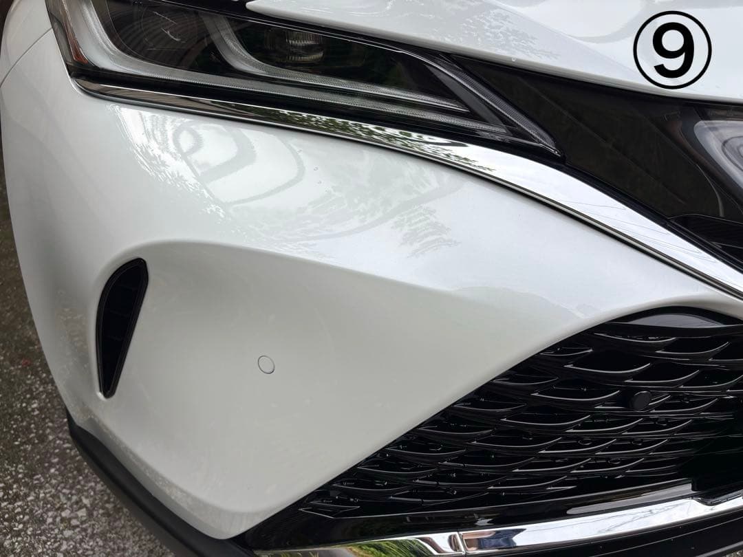 ハリアー80系　PHEV用フロントグリル（加工済）+ホールカバー+ミラー　送料込