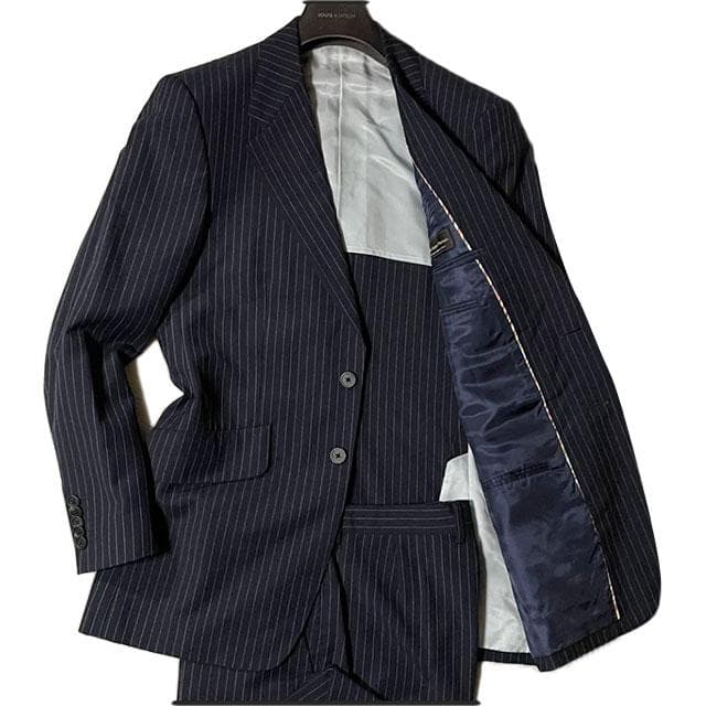 ポールスミス × 伊生地 パイピングデザイン セットアップスーツ M 美品