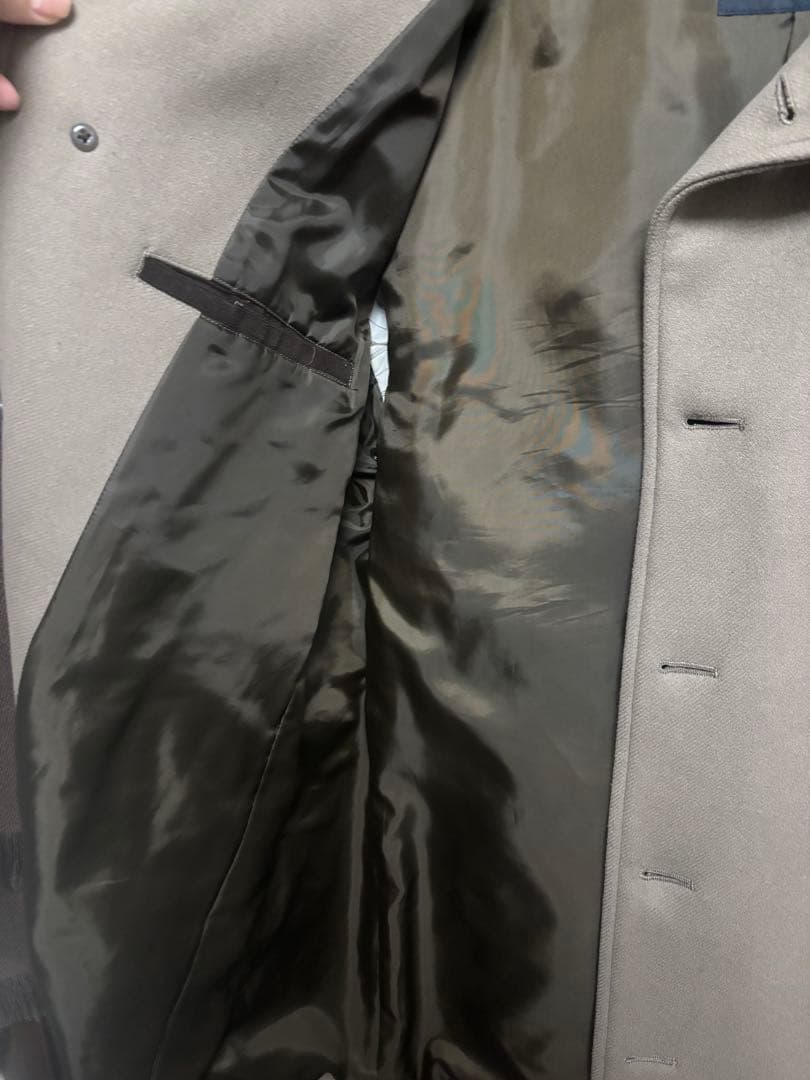 最終値下ships シングルピーコートLサイズ　スーパー160'S