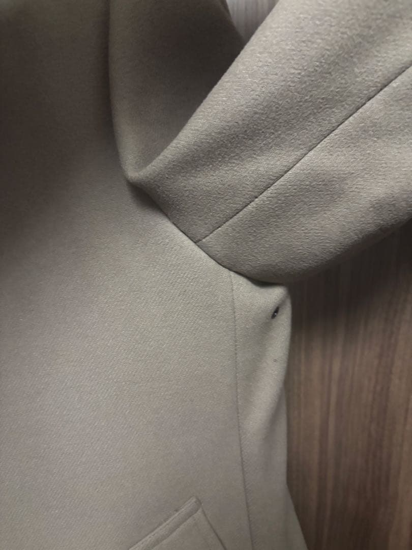 最終値下ships シングルピーコートLサイズ　スーパー160'S