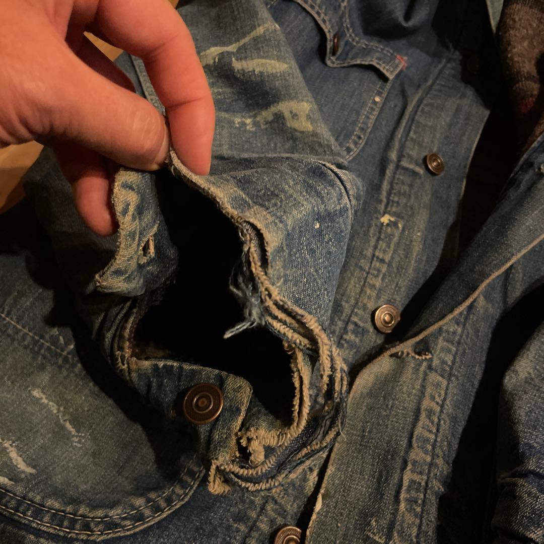 60s シアーズ　デニムカバーオール 雰囲気ワイルド