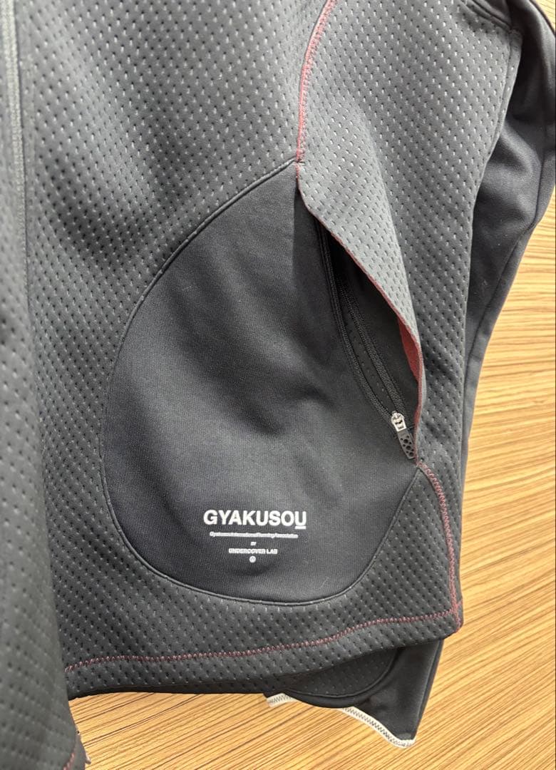 GYAKUSOU NIKE フードトレーナー　パーカー　ＸＬ　ブラック　黒