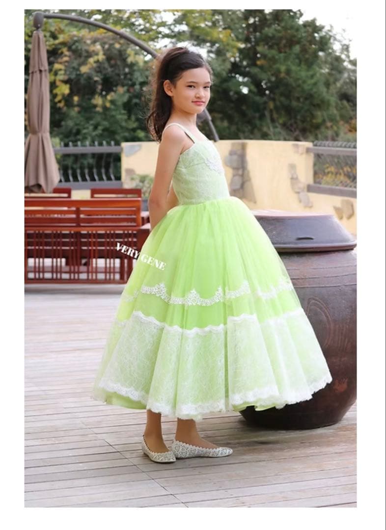 ⭐️VERYGENEベリージェネ 発表会 ライトグリーン ドレス 130 140