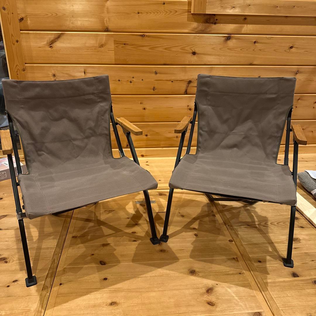  PEAK スノーピーク ローチェア　ショート　グレー　２脚セット