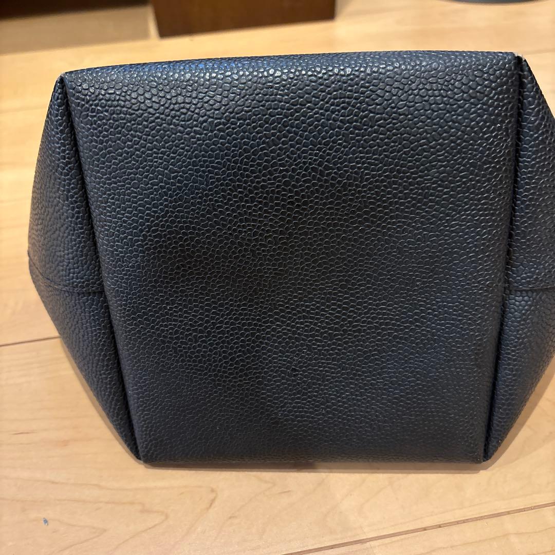 Hervé Chapelier オールブラックトートバッグ　827GGノワール