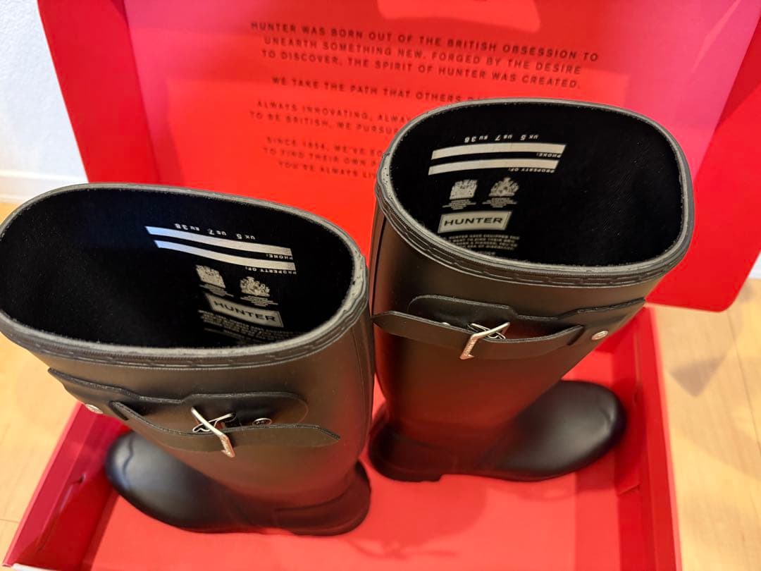 Hunter レディース オリジナル トール レインブーツ ブラック