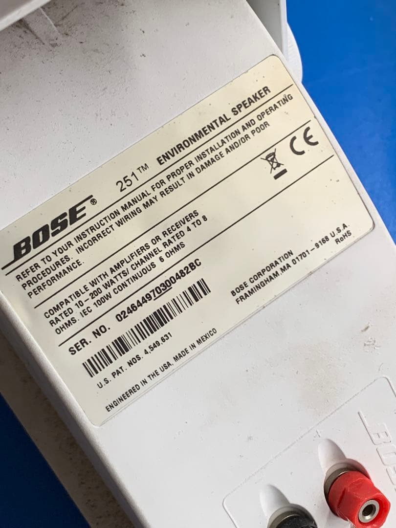 Bose 251 ENVIRONMENTAl SPEAKER 2個