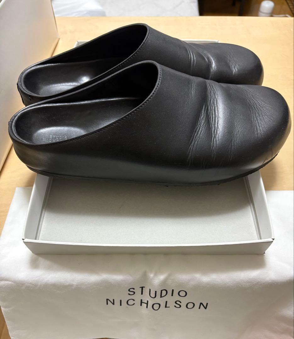 STUDIO NICHOLSON　SLIIP ON CLOG サイズ42 黒