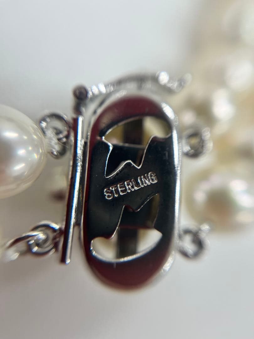 本真珠 二連パールネックレス 二重ネックレス 専用ケース付き