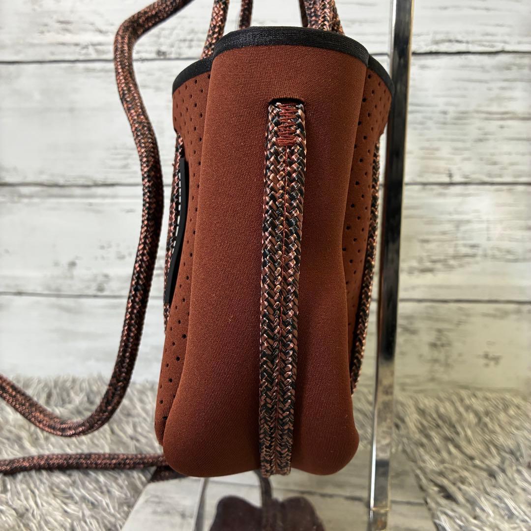 【極美品】ステイトオブエスケープ マイクロ 2WAY バッグ ブラウン タグ付き