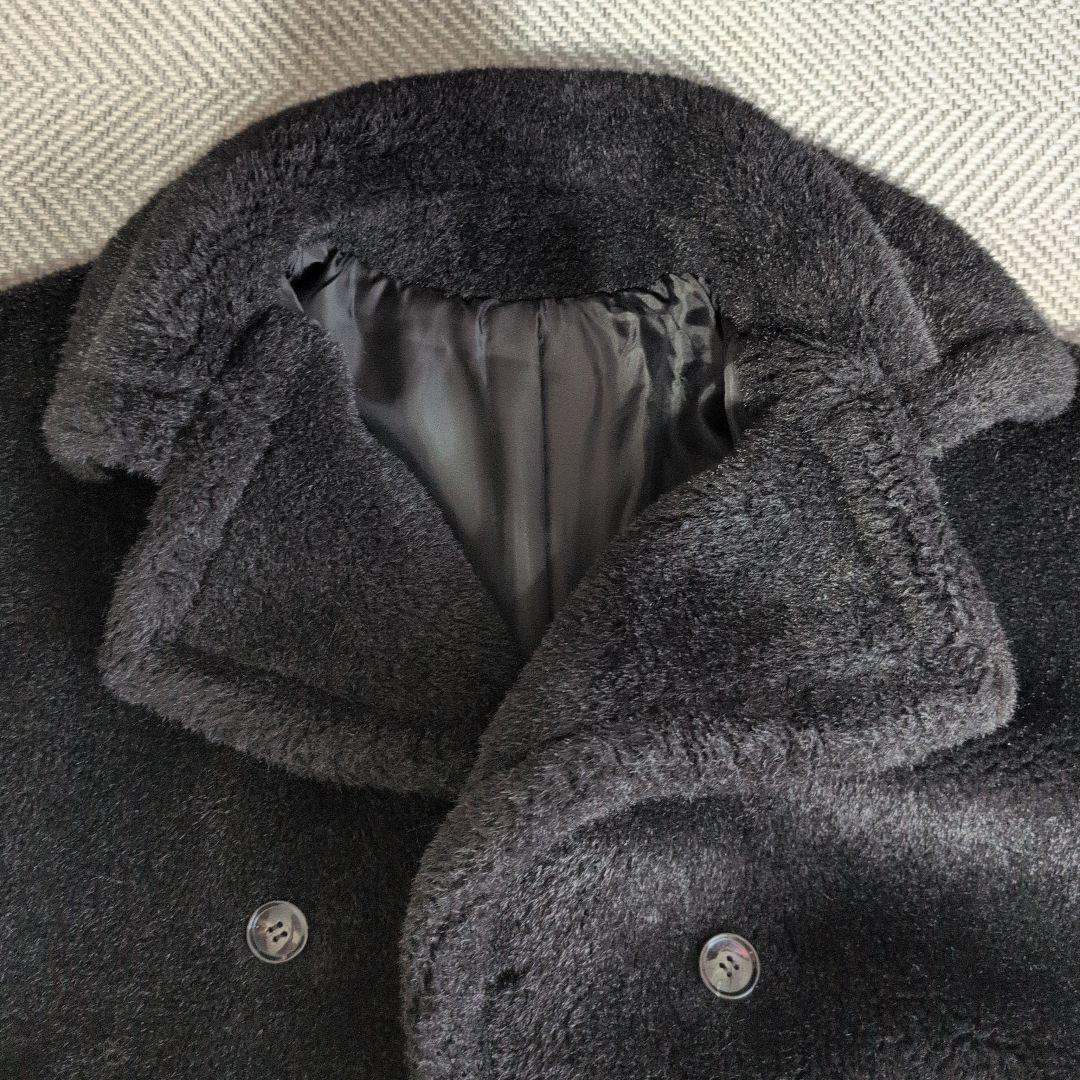 テディベアコート風　ケープ　ポンチョ　ファー　ショートコート