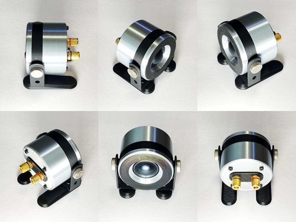 アドオン■高能率97dBホーンツイーター2個セット■ブラック/シルバーGHS02