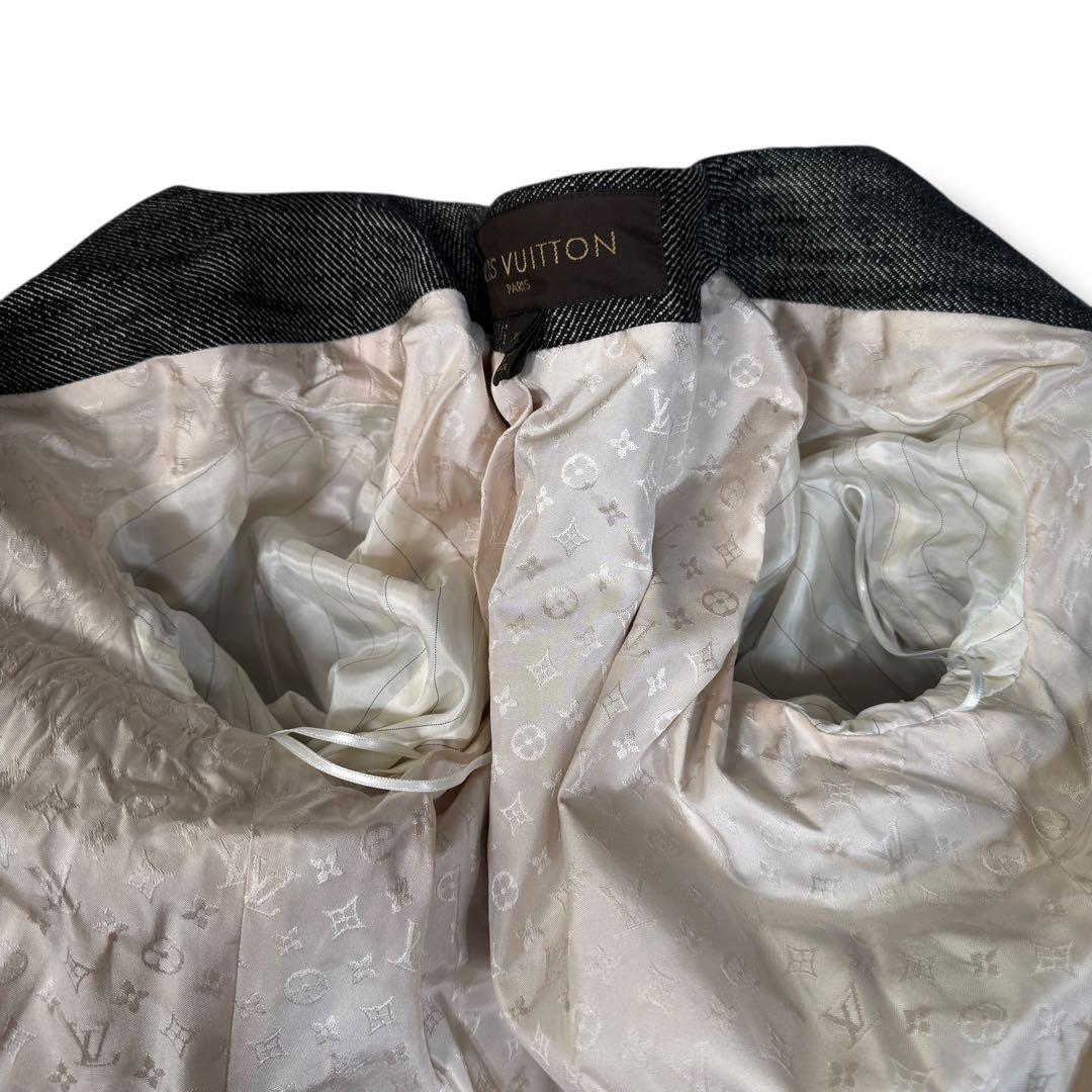 美品 LOUIS VUITTON モノグラム 異素材 切替 コルセットジャケット