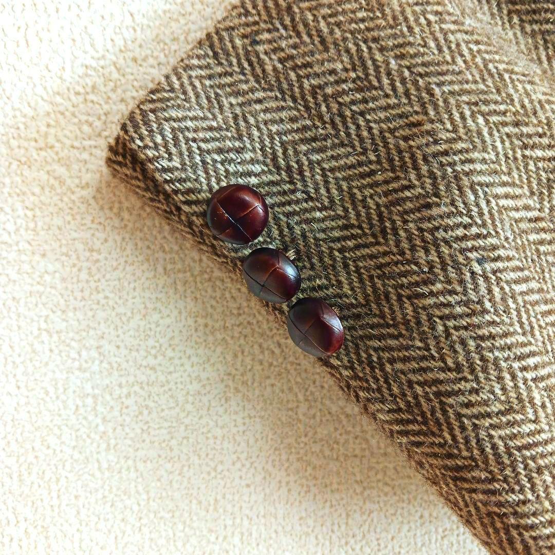 Sears ブラウン ツイード ジャケット ウール ヘリンボーン ヴィンテージ