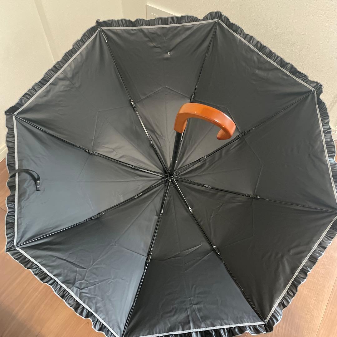 SUN BARRIER 100 2段折/フリル　グレー