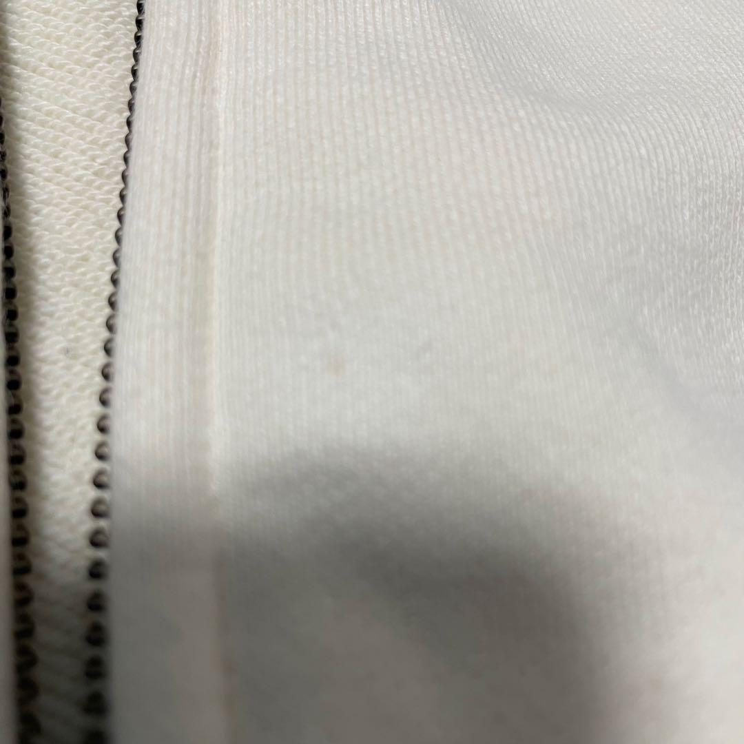 theory luxe アイボリーフルジップパーカー 綿100% 定価2.6万