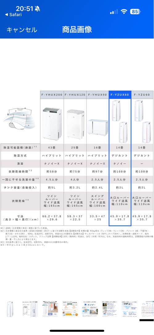 《良品格安》Panasonic 衣類乾燥除湿機　F-YZUX60 2021年製