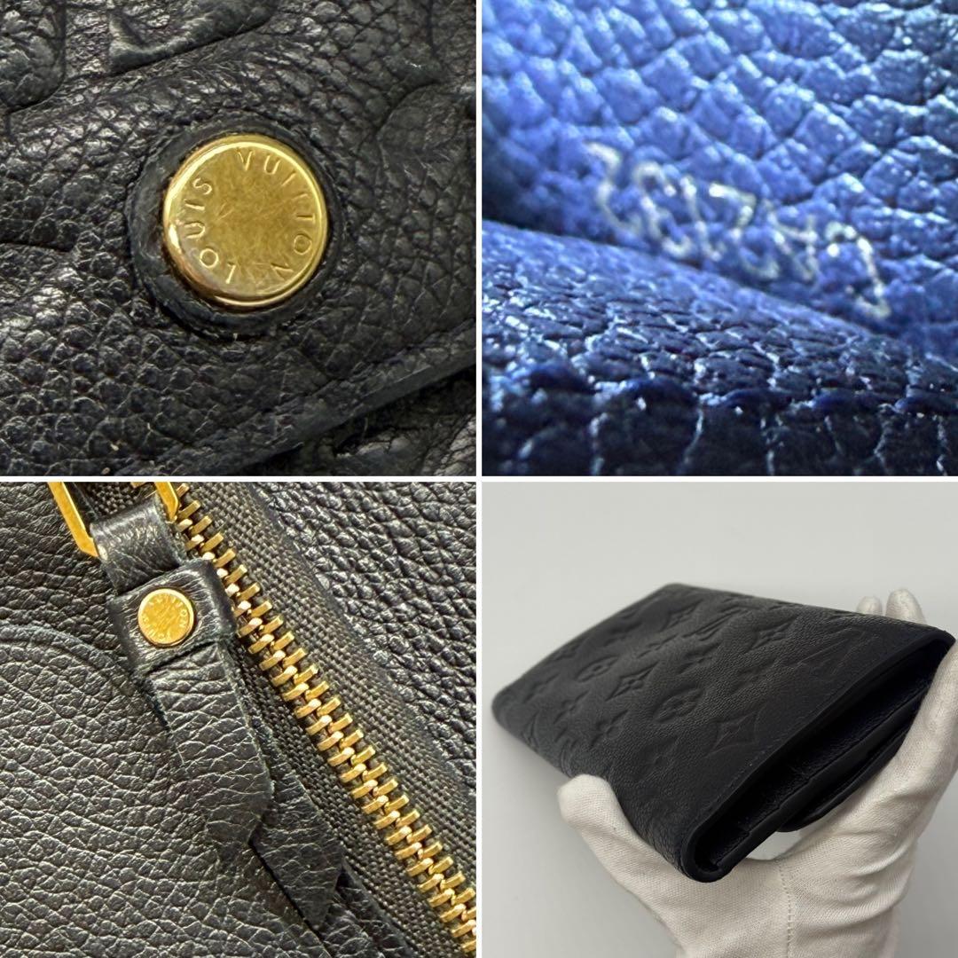 美品 希少✨ルイヴィトン モノグラムアンプラント ヴィルトゥオーズ 長財布 濃紺