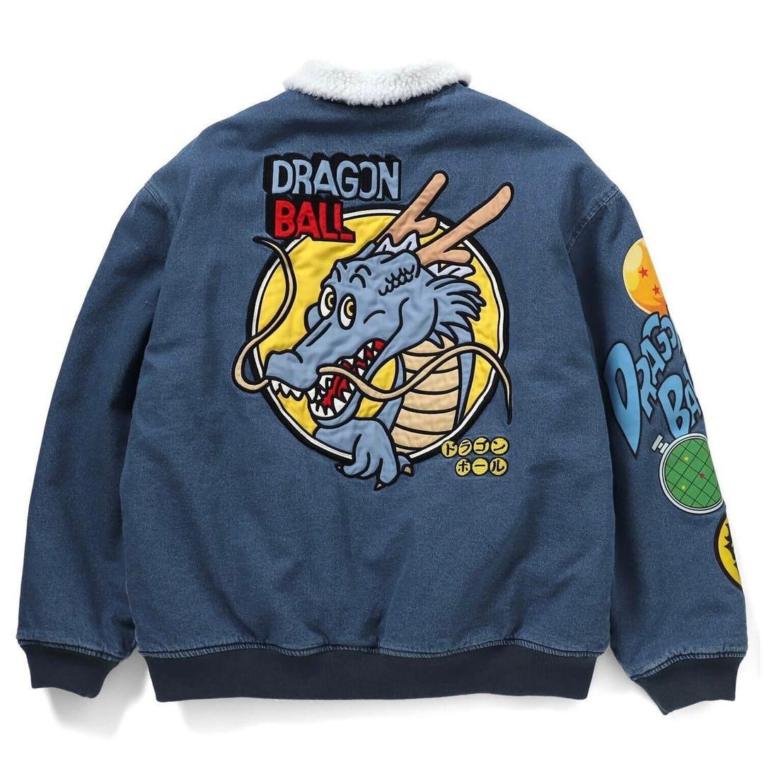 BREEZE ドラゴンボールコラボ デニムボアジャケット Lサイズ 大人サイズ