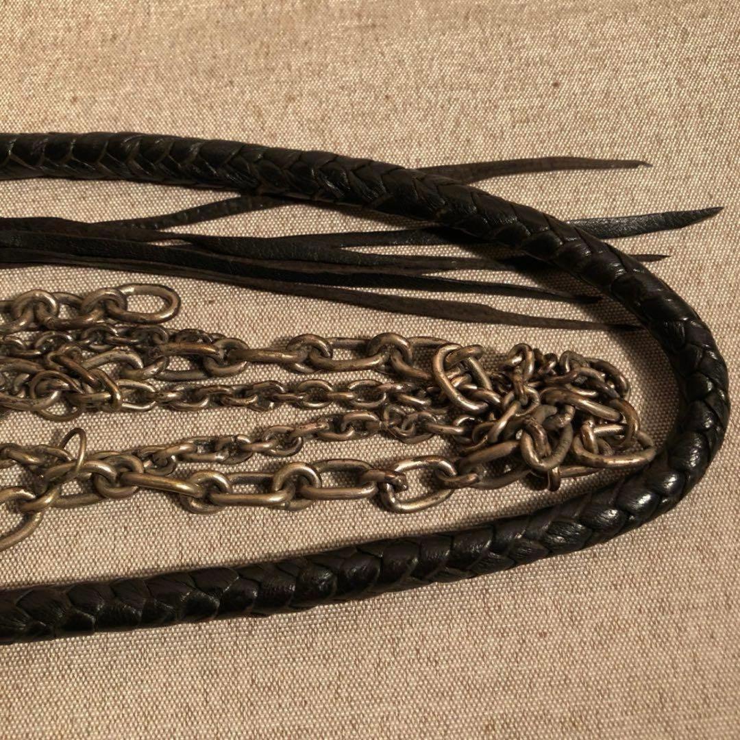 【Kmrii】初期 Skull × Leather Wallet Chain