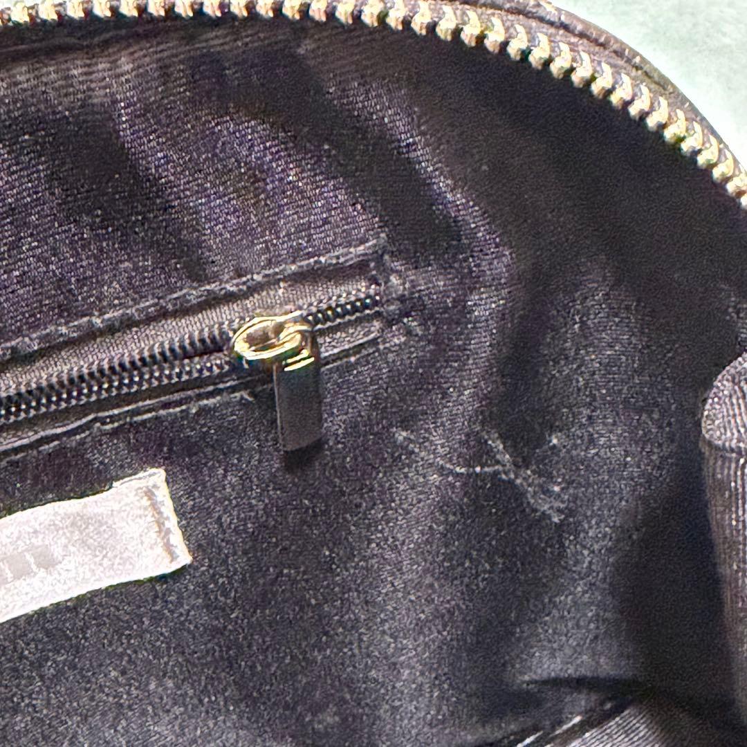 pium ピウム ビジュー付き モノグラムミニバッグ ブラック ベルト付き