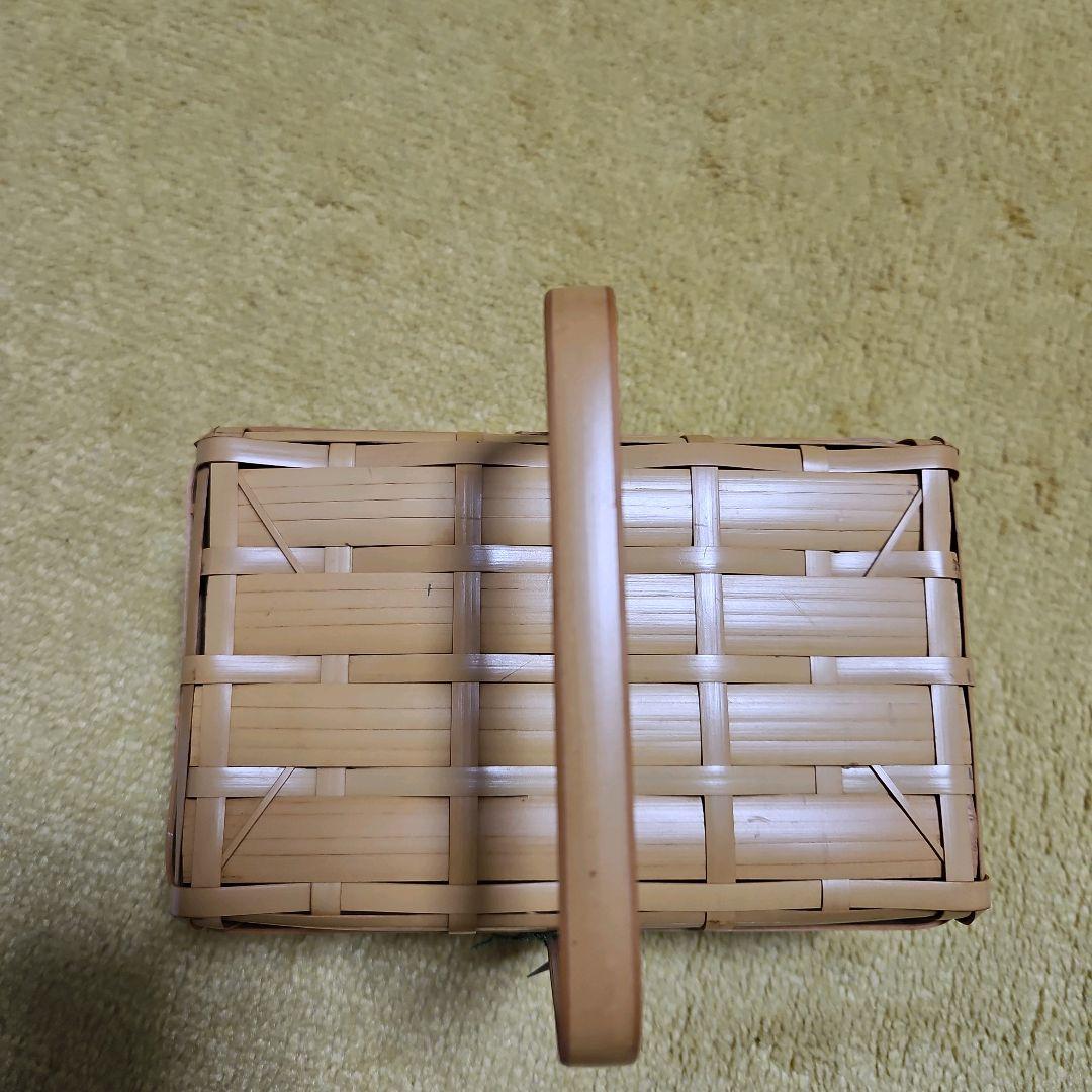 【新品】竹巧彩　お弁当箱　おむすび箱　長方形　豆腐カゴ　小物入れ