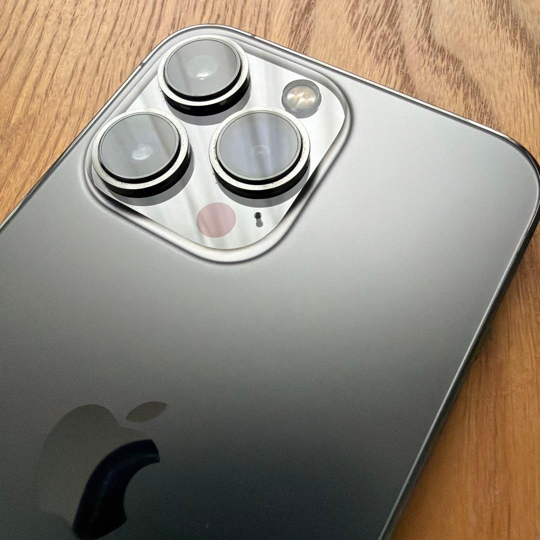 超美品 Phone13pro 256GB グラファイト黒　両面コーティング済