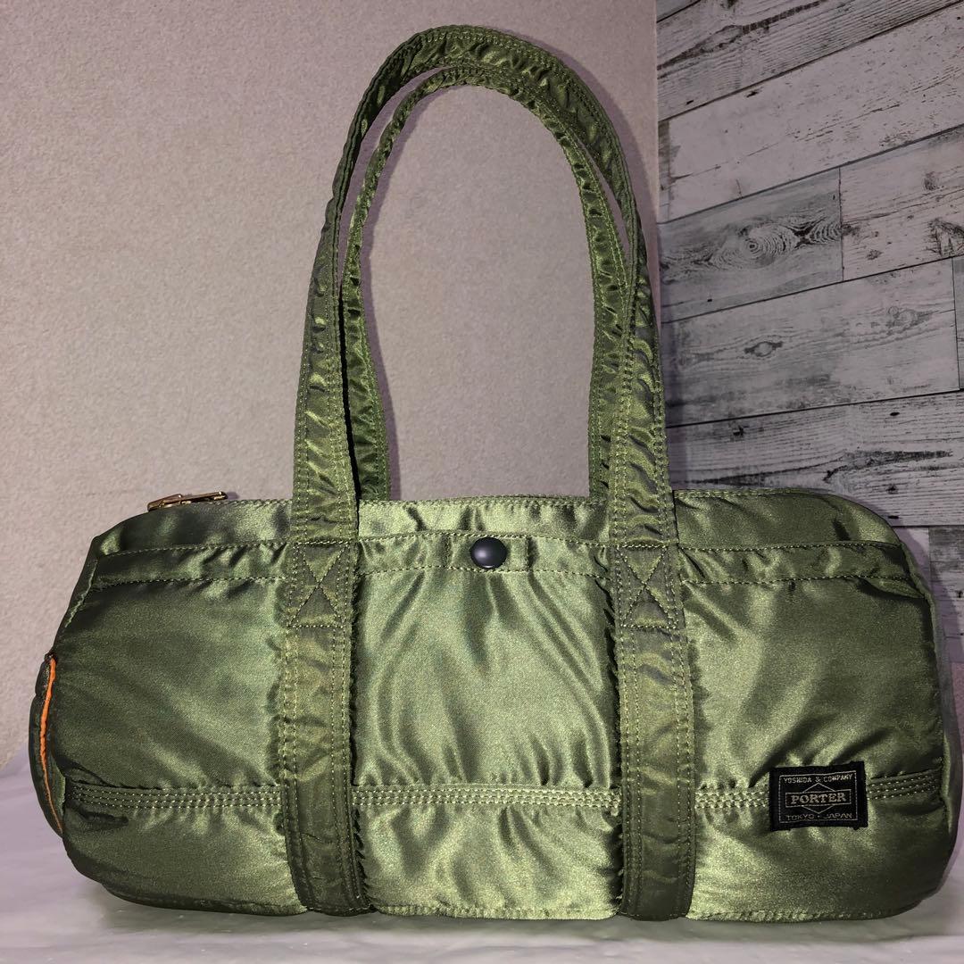 超美品✨希少 ポーター タンカー ミニボストンバッグLサイズ セージ 吉田カバン