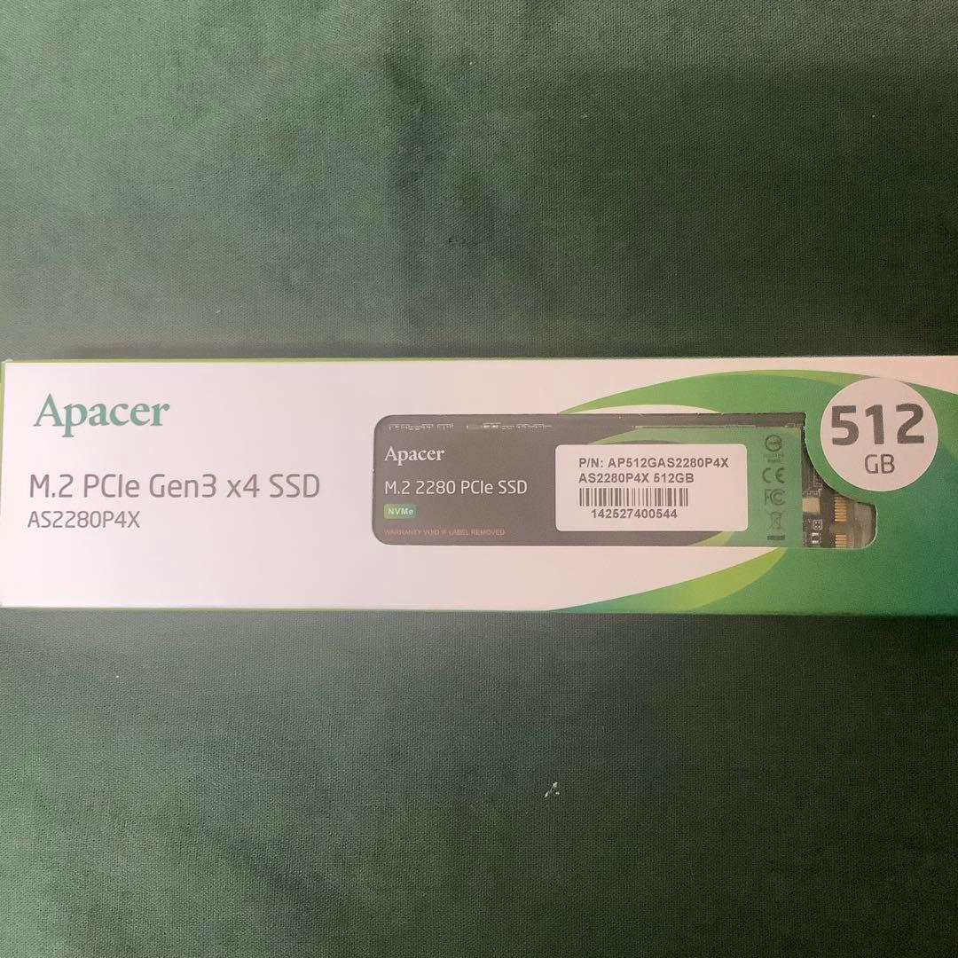 Apacer アペイサー SSD AS2280P4X 512GB