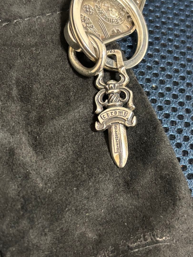 新品 クロムハーツ ホテルキー スモール キーチェーン キーホルダー