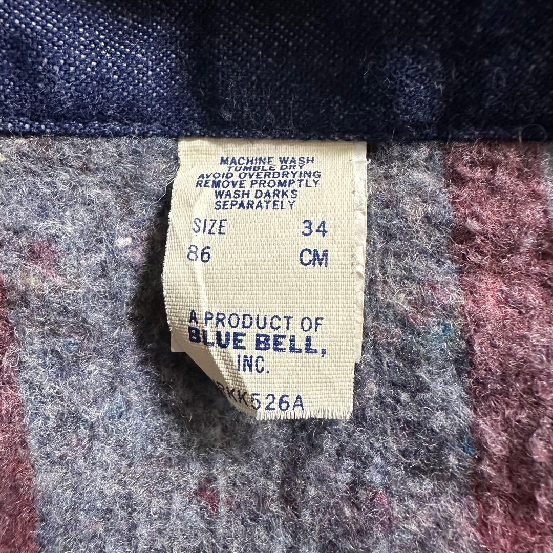 ミ*ン様 70s BLUE BELL デニムカバーオール　ブランケット　ブルーベ