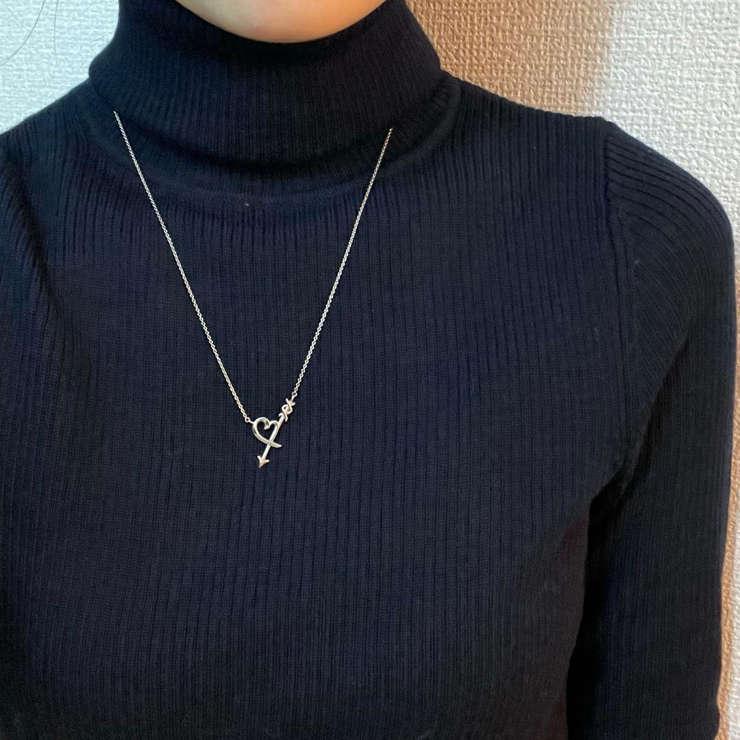 Tiffany パロマピカソ　ハート&アローペンダント