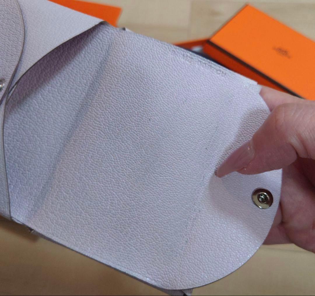 HERMES カルヴィデュオ コンパクト モーヴペール 刻印B 202