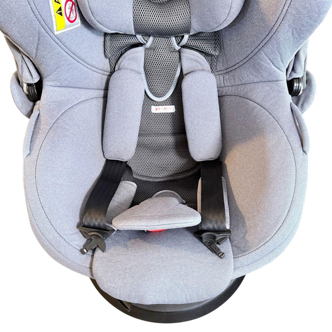 【美品/ISOFIX】エールベベ クルット4i プレミアム ナチュラルグレー