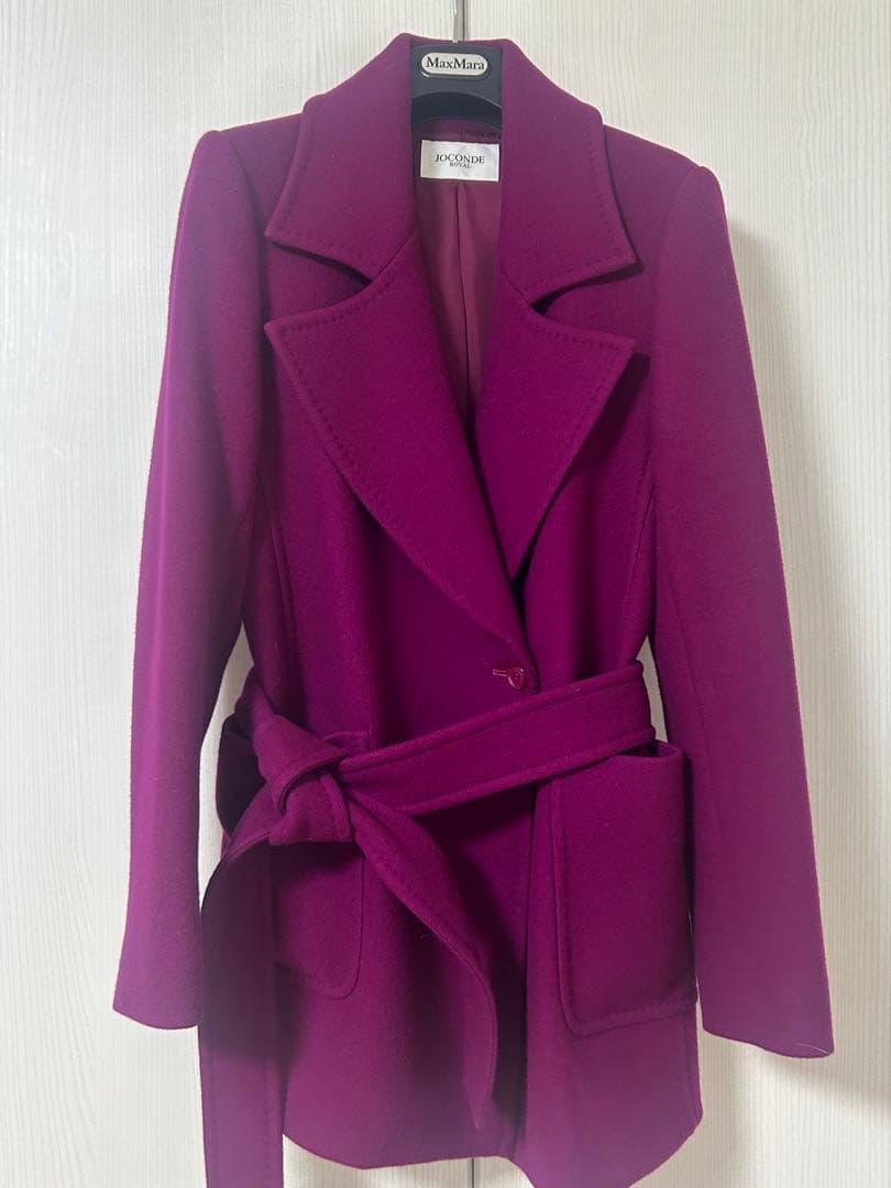 JOCONDE  パープル ベルト付き コート
