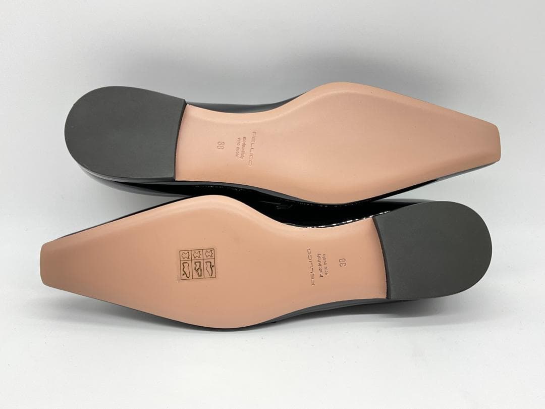 ラスト 新品 PELLICO FLAT パテントシューズ 25 定価71500円