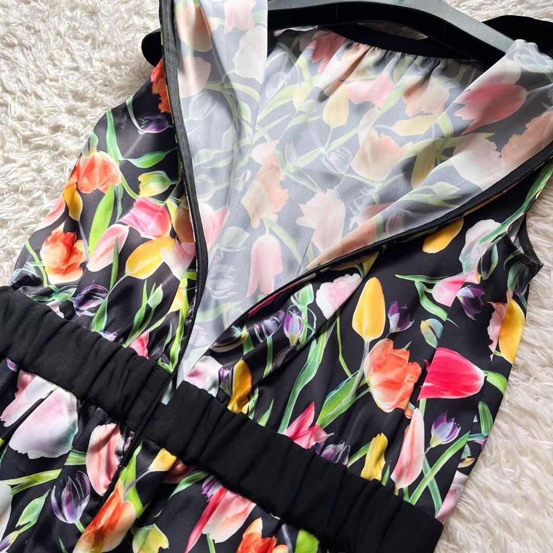 2025年 ビアッジョブルー チューリッププリントワンピース