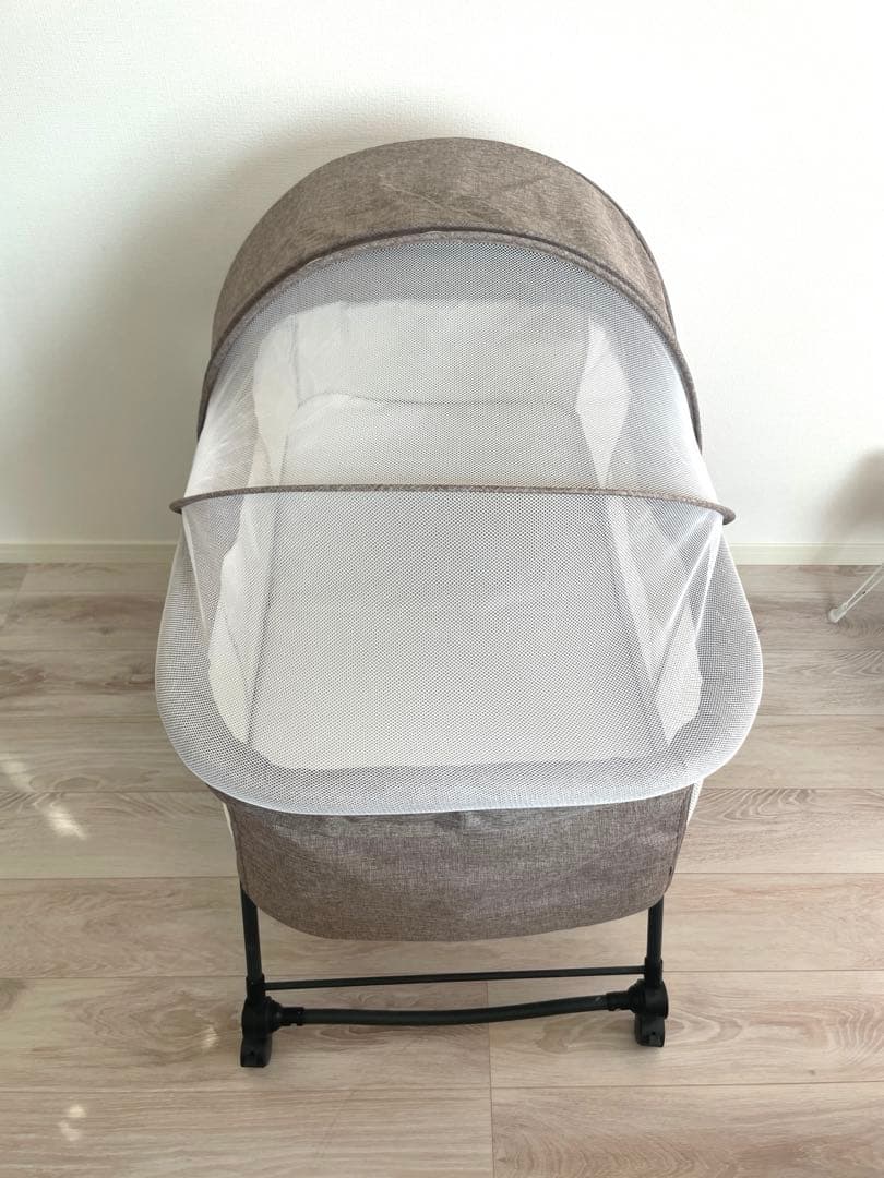 お値下げ！ブラウン メッシュ ベビーベッド