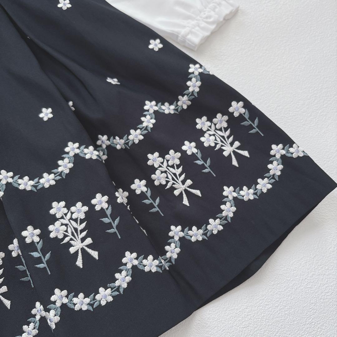 美品♡組曲 120 フォーマル 3点セット ワンピース スーツ 花柄