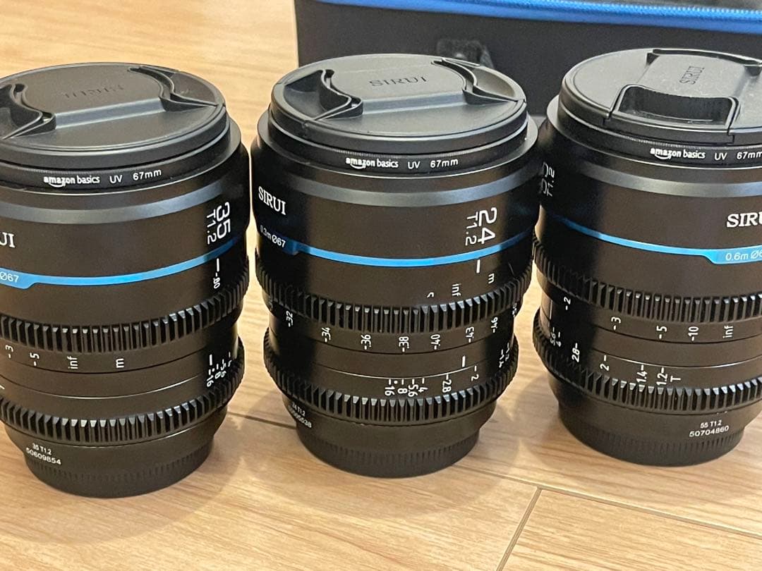 SIRUI NightWalker T1.2 Lマウント 24＋35＋55mm