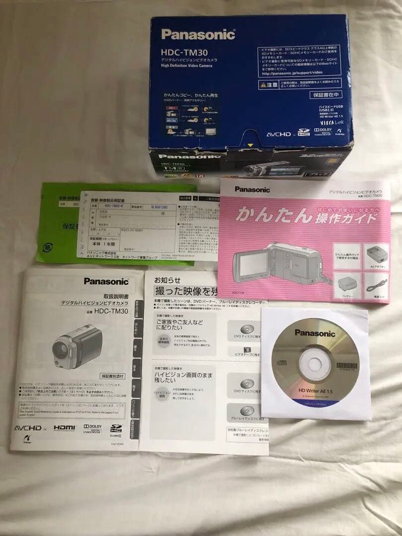 【美品】パナソニック HDC-TM30 デジタルハイビジョンビデオカメラ