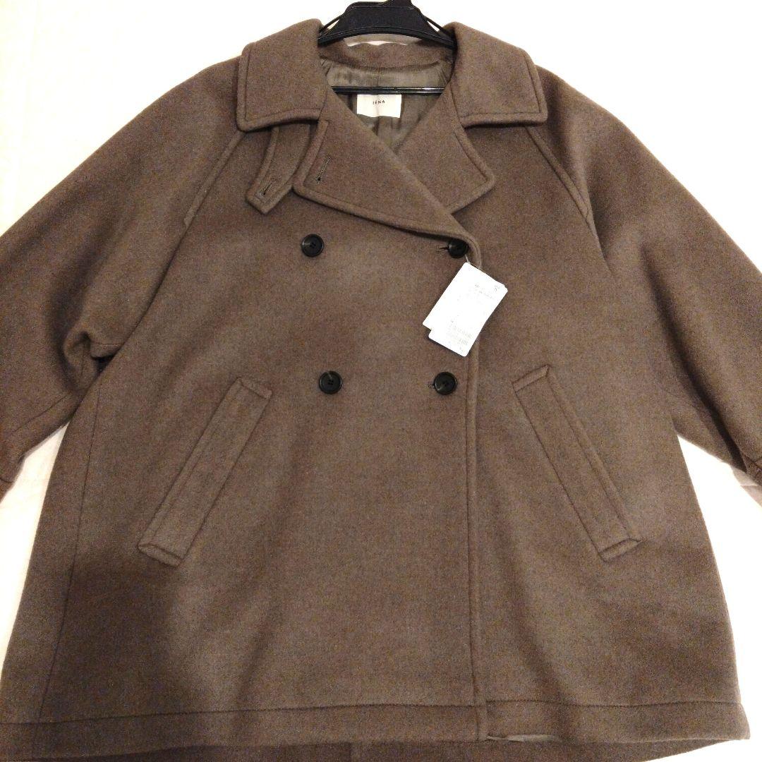 【新品・未使用】IENA イエナ 二重織シャルム オーバーコート ブラウン　38