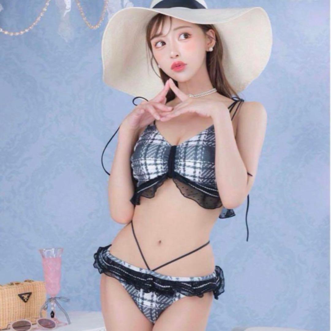 ホイップバニー　ビキニ　S ツイード　ブラック