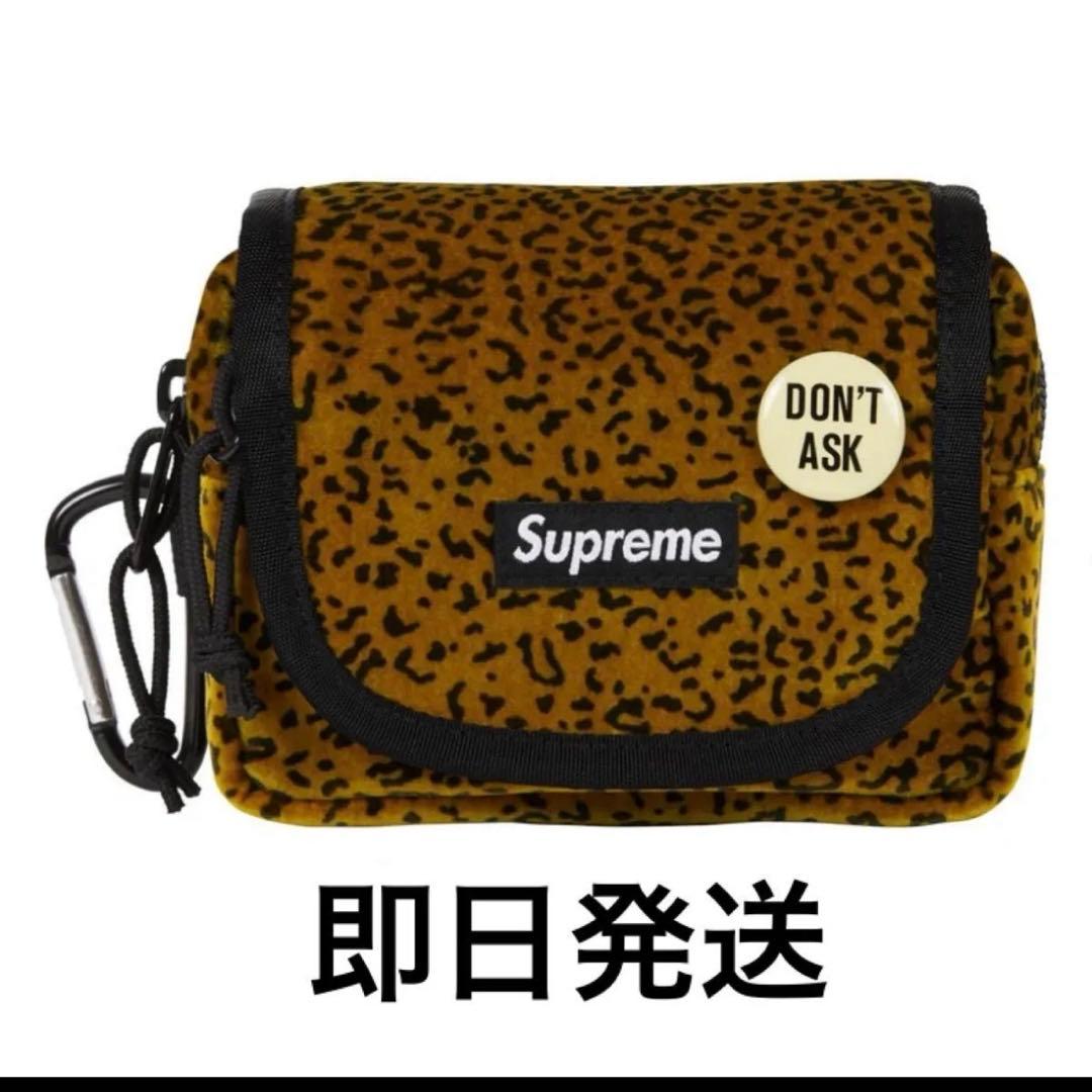 バッグ Supreme Velvet Mini Pouch Tan Leopard